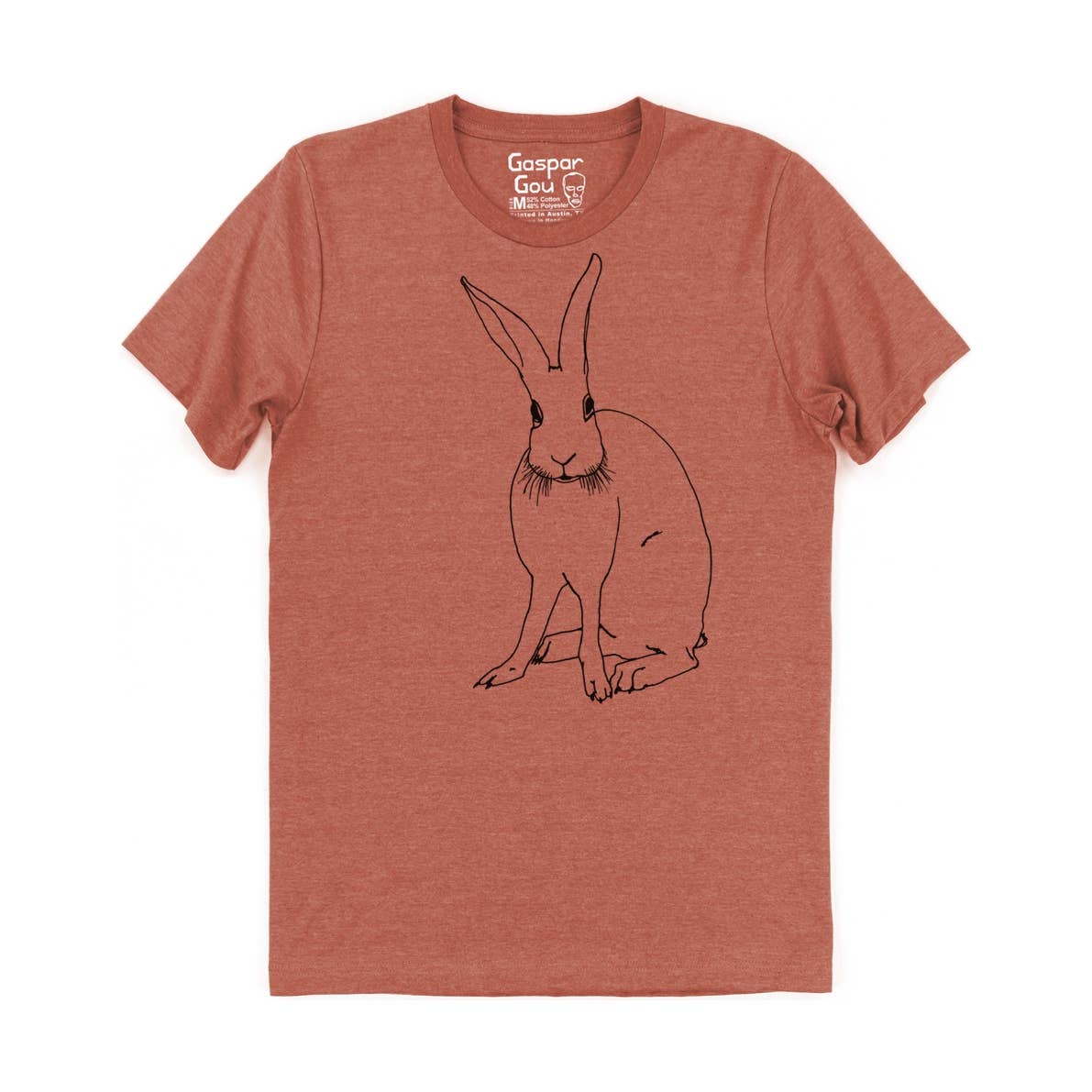 Gaspar Gou - Wholesale Screen Printed T-Shirt - Men's - Funny Bunny Charlie Tee2