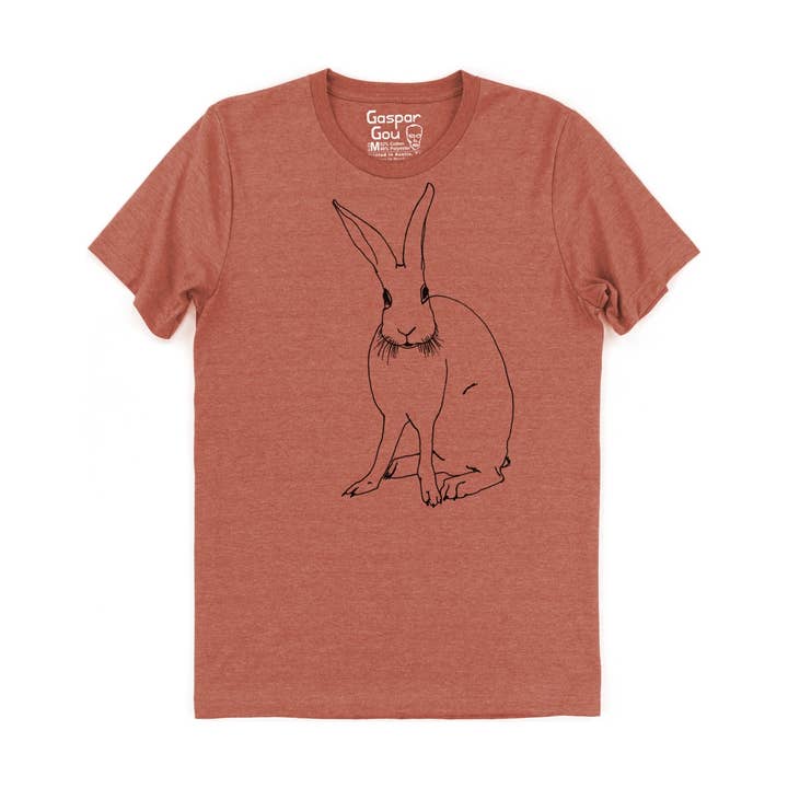 Gaspar Gou - Wholesale Screen Printed T-Shirt - Men's - Funny Bunny Charlie Tee2