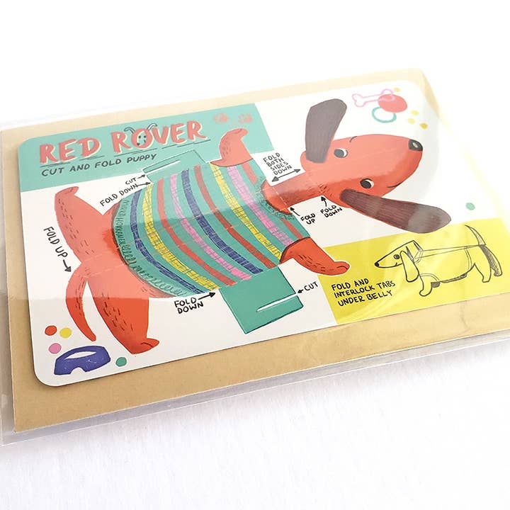 Mirka Hokkanen - Wholesale Christmas Card - Cut-n-Fold Card - Holiday Dog - Naughty or Nice2