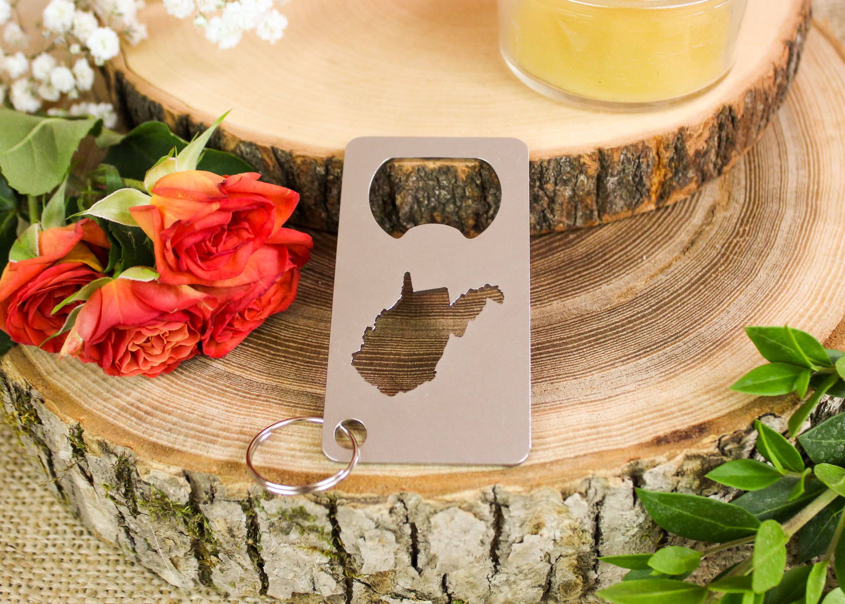 Iron Maid Art - Wholesale Bottle/Wine Opener - West Virginia State Stainless Steel Beer Bottle Opener Gift5