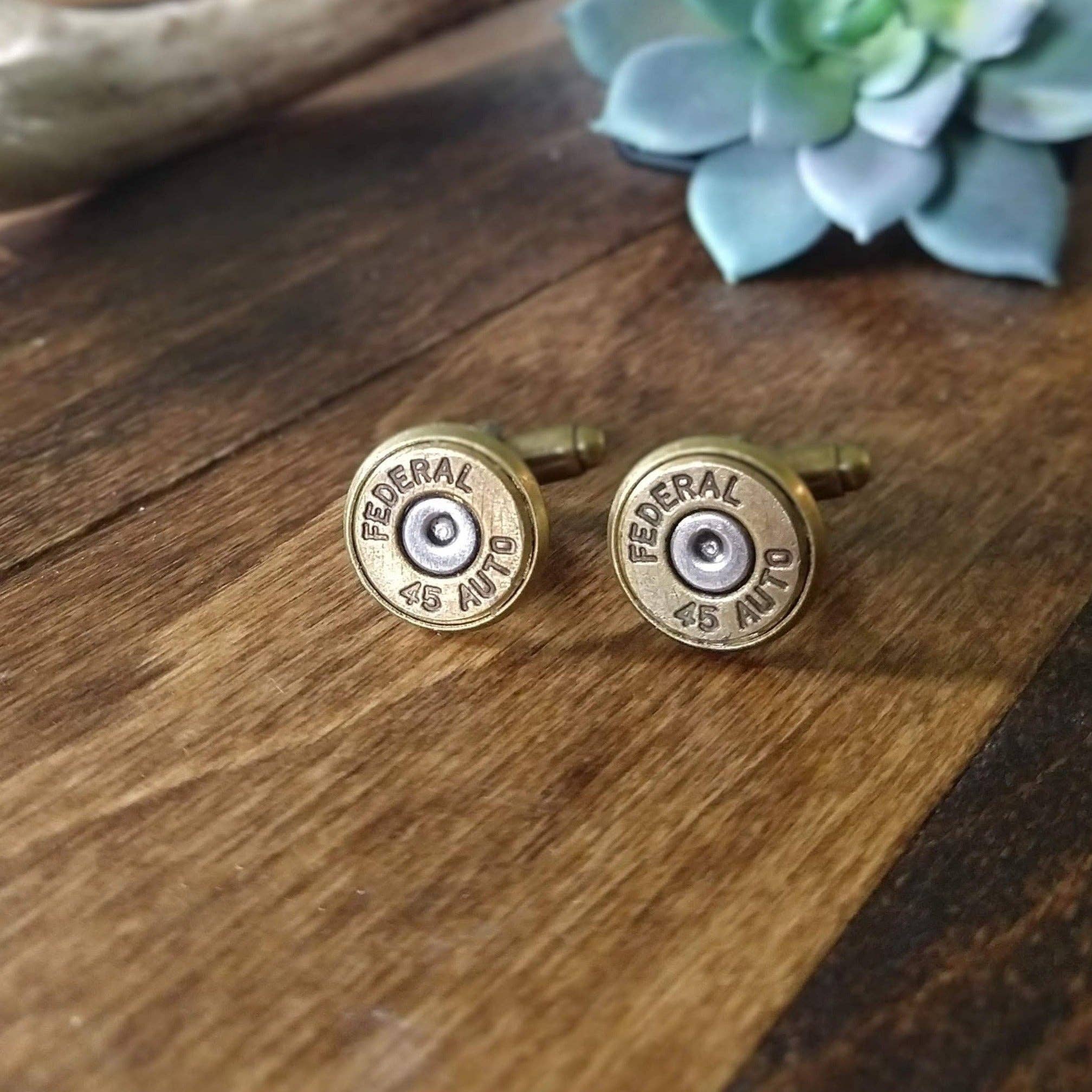 Little Wander Shop - Wholesale Cufflinks - .45 Caliber Bullet Cuff Links