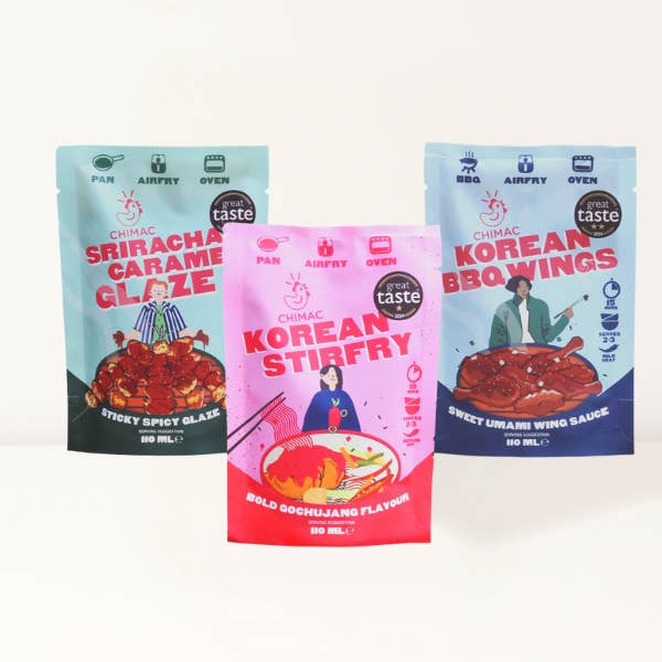 Paquete de tres sobres para venta al por mayor de Chimac