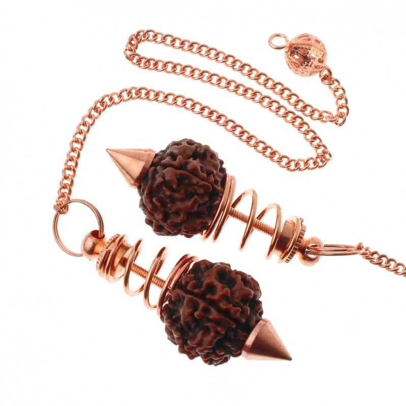 UniArt – wholesale Spiritual stone/crystal – Rudraksha seed pendulum3