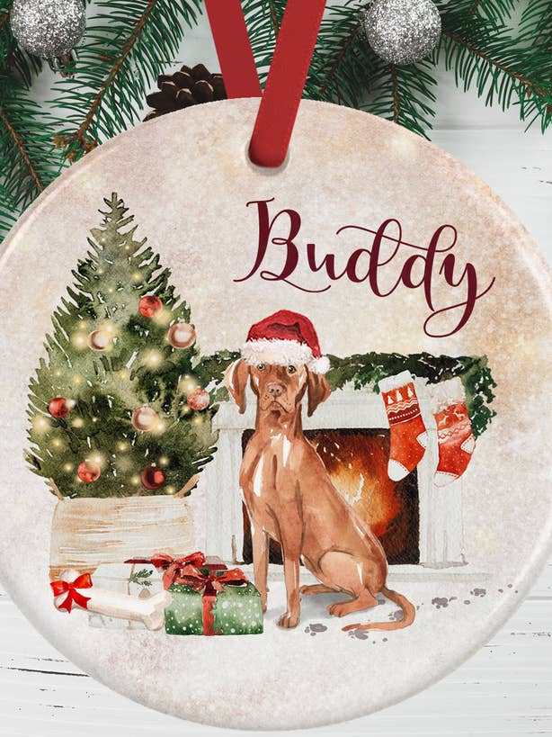 Ungarische Vizsla-Weihnachtsdekoration für den Großhandel von WagATudeTags