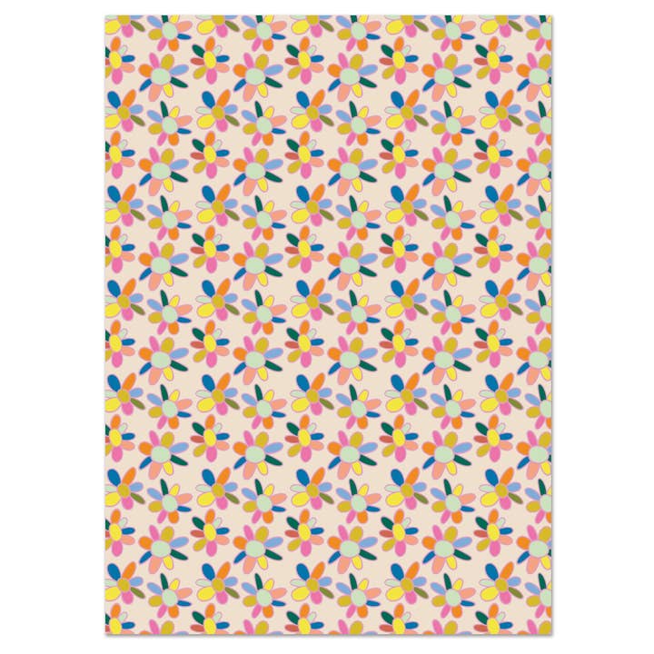 Ophelia Enveloppe Plate Abstraite Colorée pour la vente par Raspberry Blossom