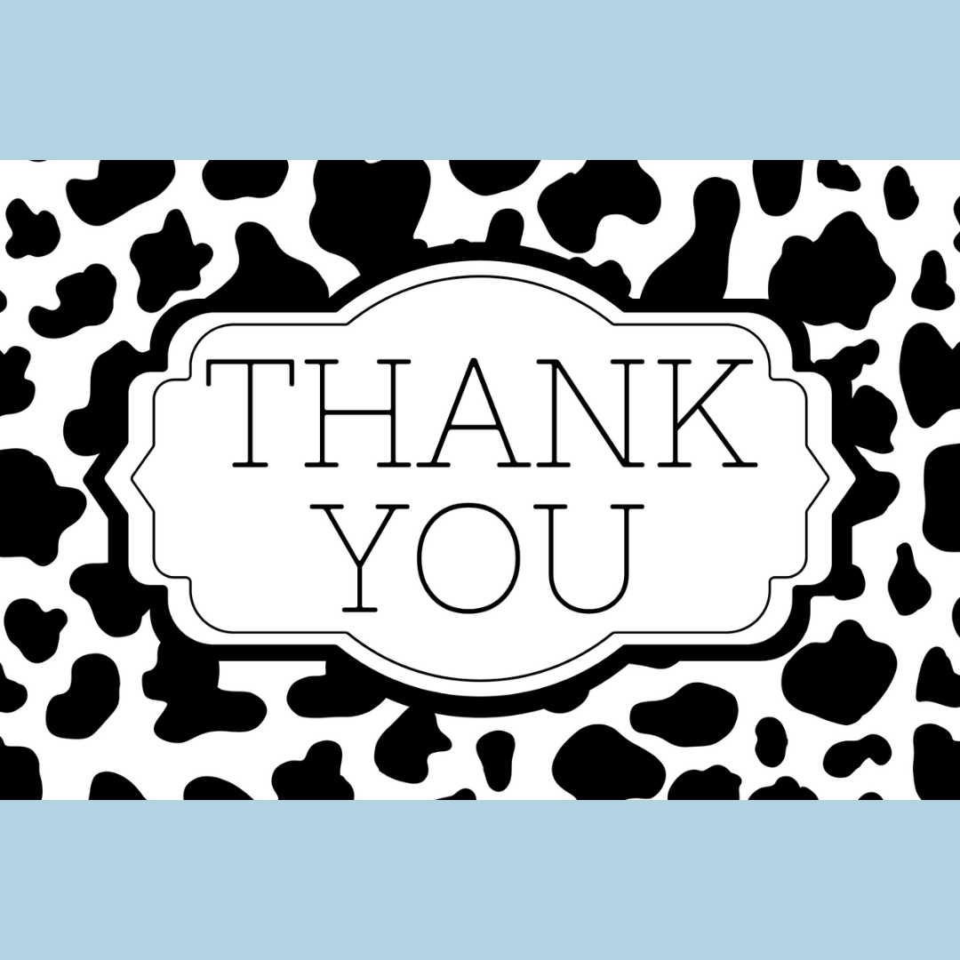 BDN Boutique – wholesale Address labels – Western Themed Thermal Thank You Labels8