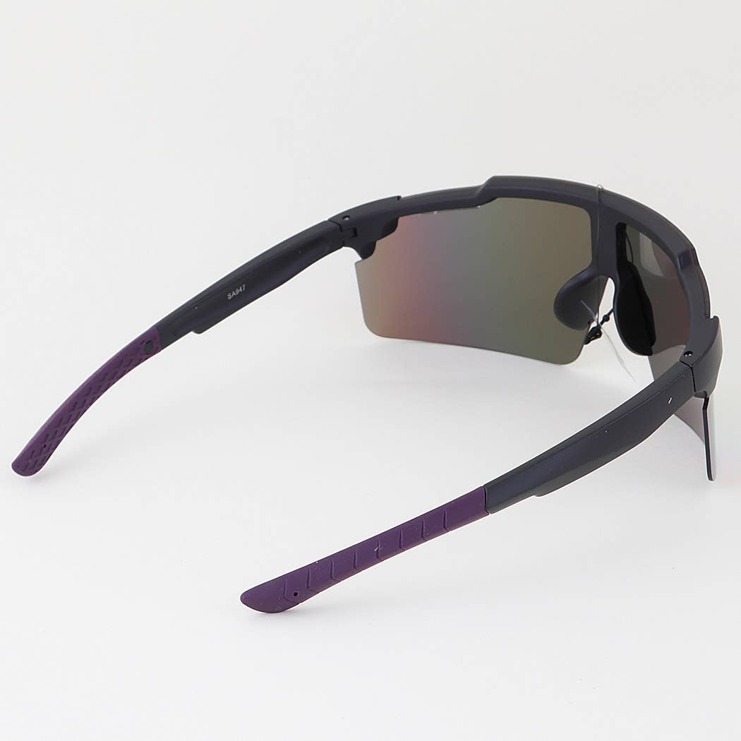 MIX Multi Polycarbonate Mirror Shield Sunglasses for wholesale on Faire2