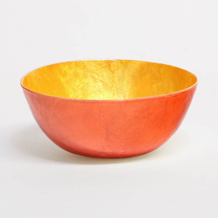 Golden Tomato Mother of Pearl Bowl for wholesale by Ithemba