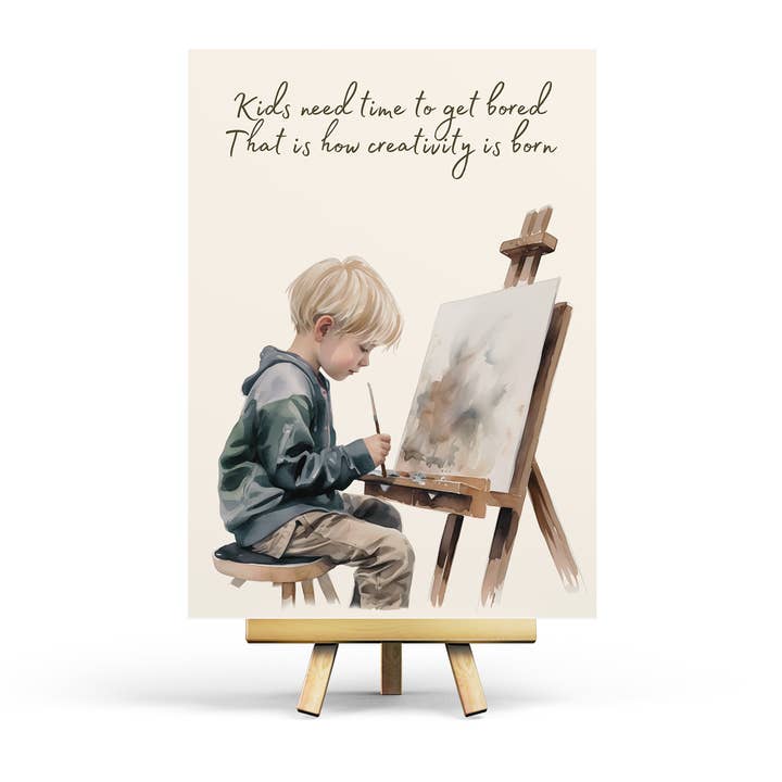 How creativity is born - Postcard for wholesale by Penpaling Paula