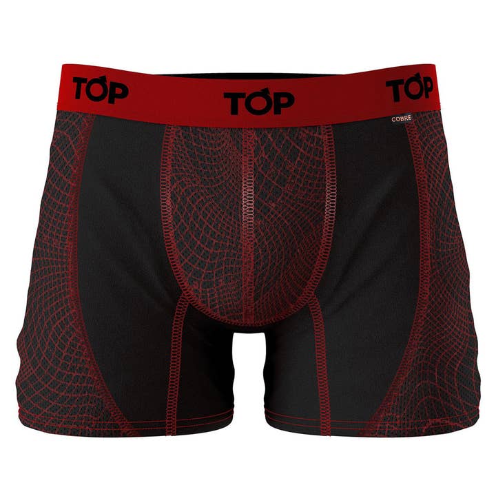 TOP - Vente Sous-vêtements – homme - Boxer cuivré pour homme, lot de 3, microfibre et cuivre7