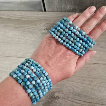 Keystone Crystals - Wholesale Beaded Bracelet - Gemstone Beaded Bracelets 6mm – Bulk Crystal Stretchy
