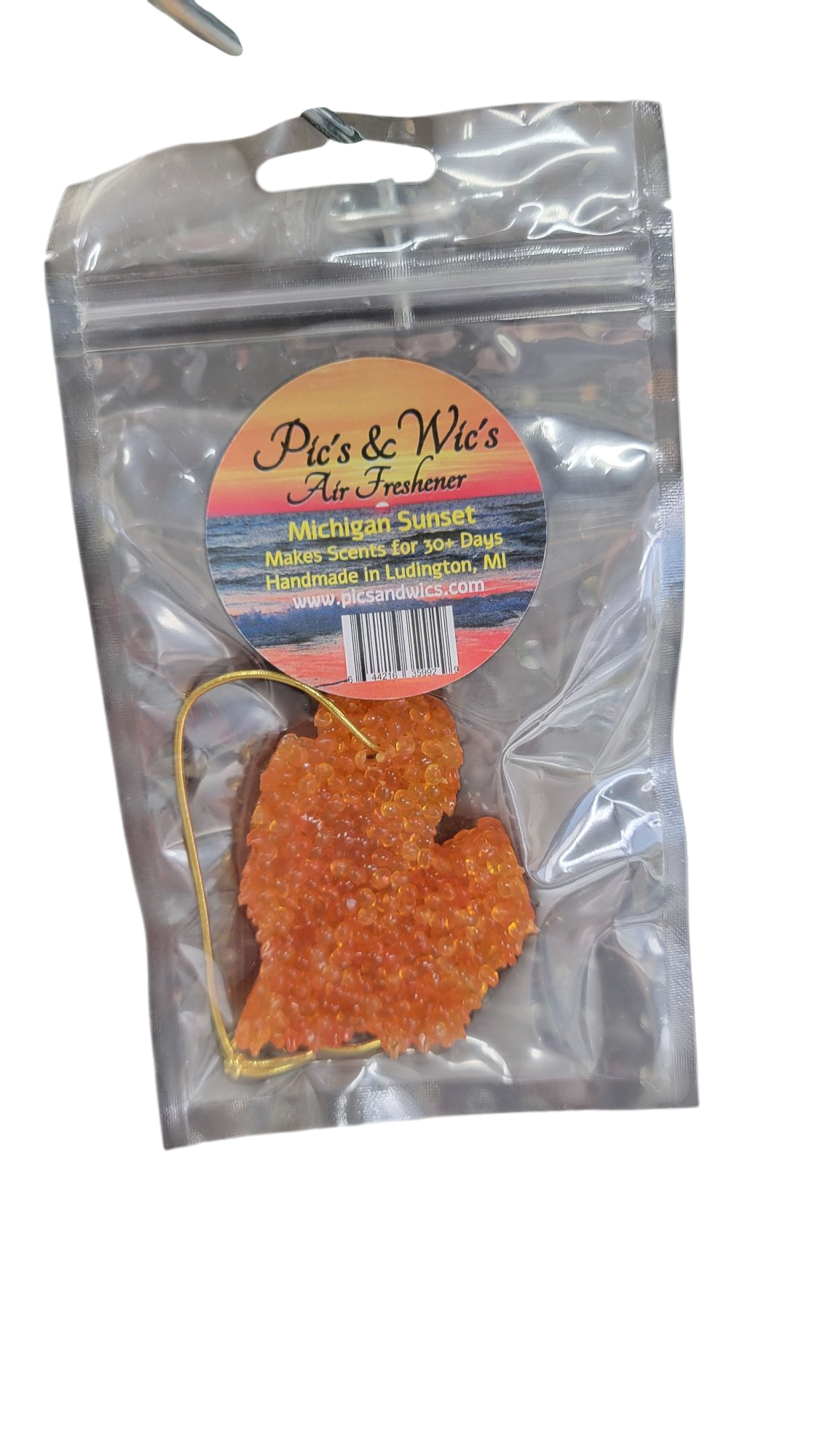 Pic's & Wic's LLC - Wholesale Car Freshener - Unisex - Michigan Sunset - Michigan Mitten Air Freshener2