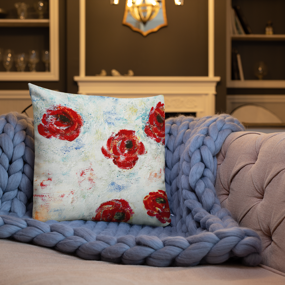 Sheri Biritz Studio - Wholesale Throw/Decorative Pillow - Poppies | Premium Pillow3