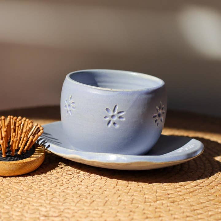 Anna Ceramica - Vendita all'ingrosso Portasaponi da bagno - Set per bagno con portasapone, bicchiere e piattino6