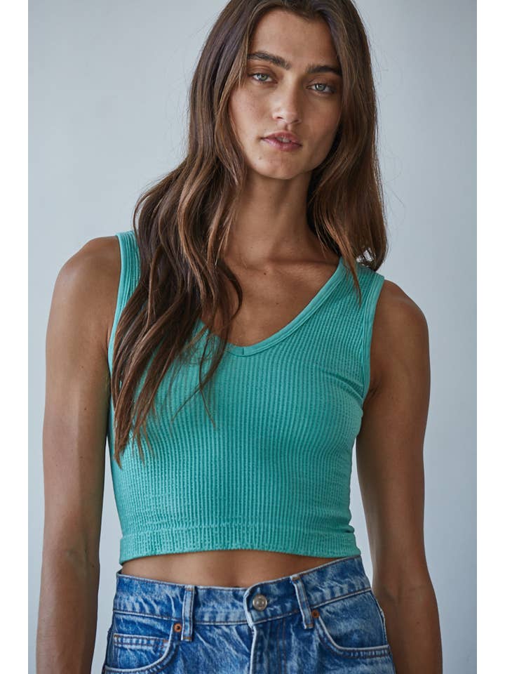 By Together - Wholesale Tank Top - Women's - S1050N | Seamless Sleeveless UV Neck Reversible Tank Top17