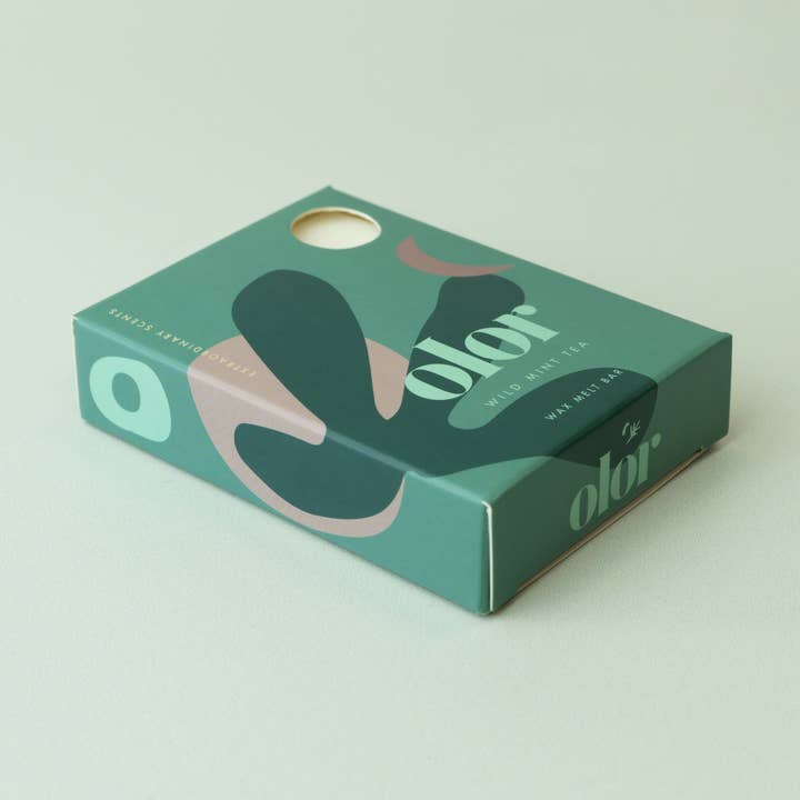 Wild Mint Tea Wax Melt Bar for wholesale by OLOR