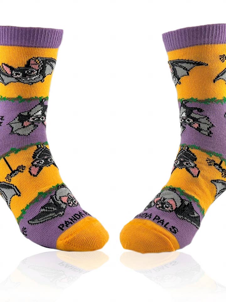 Bat Life Striped Socks from the Sock Panda (Ages 3-7) and other Purchase Wholesale panda costume. Free Returns & Net 60 Terms on Faire trending on Faire.