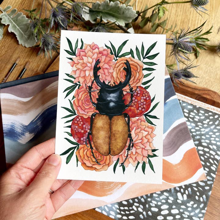 Candace Fincher - Wholesale Art print - Insect Art Print Of Stag Beetle, Insect Taxidermy, Entomology, Beetle Boho Wall Decor3