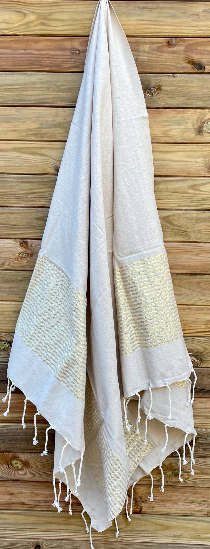 Les foutas de LENA-K - Wholesale Strandlaken - Model Lurex gouden doek 100 x 200 cm0