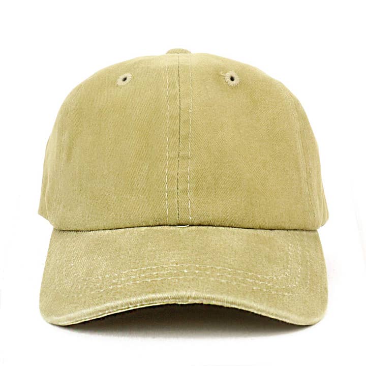 Trendy Apparel Shop - Wholesale Baseball Cap - Kids - Infant Size Unstructured Pigment Dyed Washed Baseball Cap