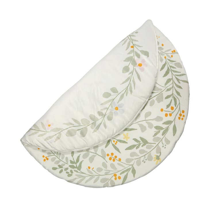 Floral Reversible Plush Play Mat for wholesale by Kate & Milo