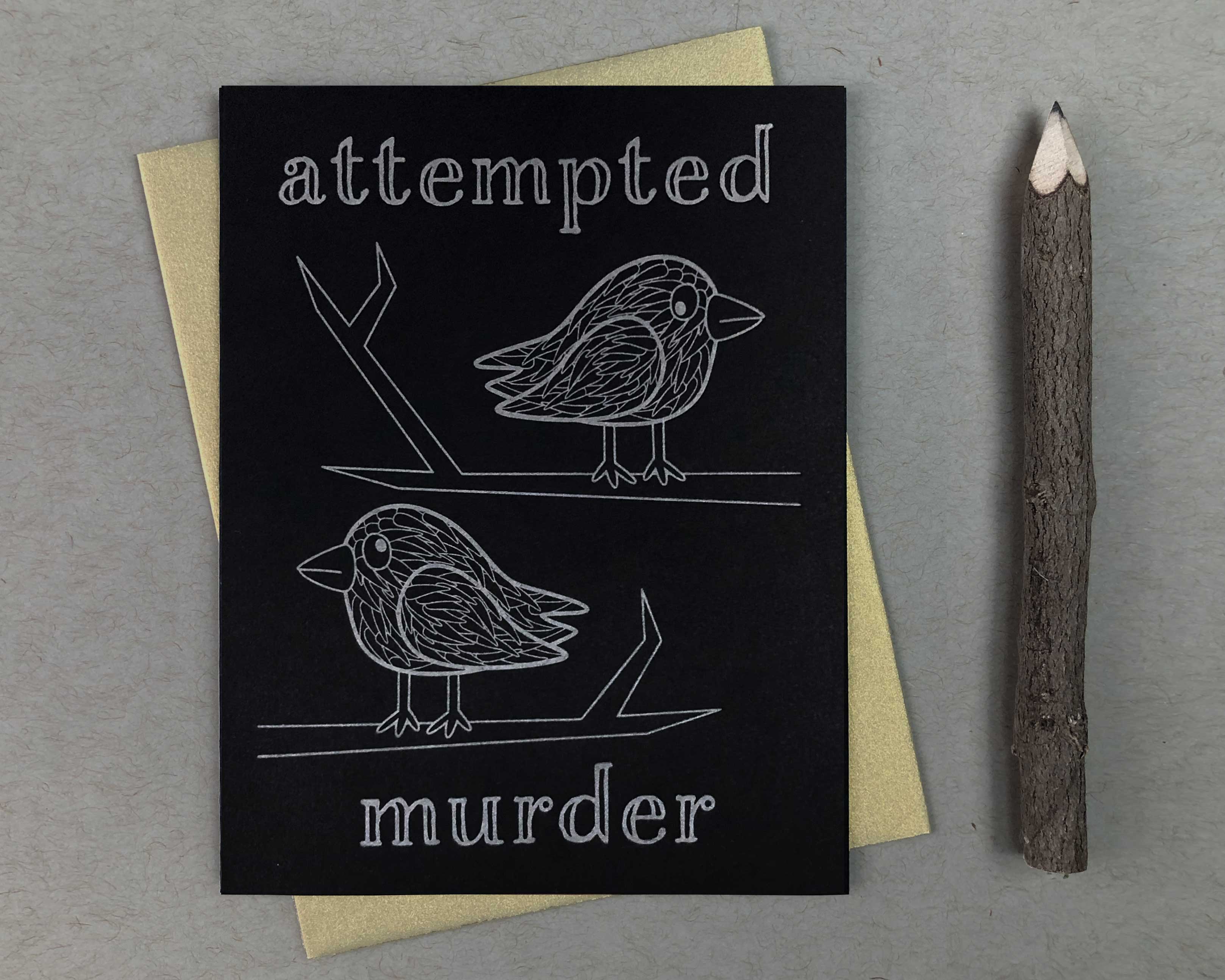 Shoji Note - Wholesale Everyday Greeting Card - Crow Murder Card0