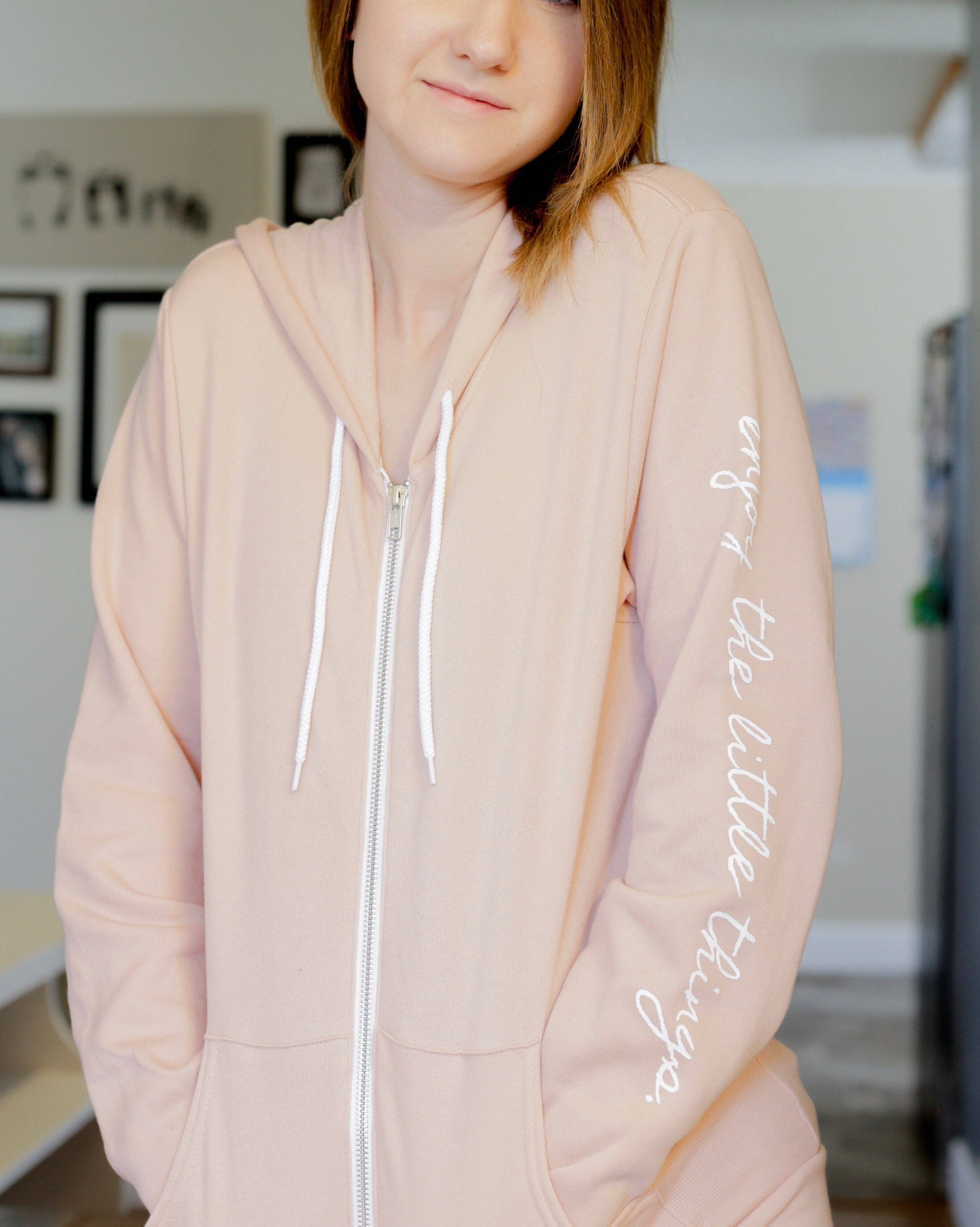 Rad Vibes Only - Wholesale Hoodie - Dames - Enjoy The Little Things Sweatshirt met ritssluiting en capuchon Positive1