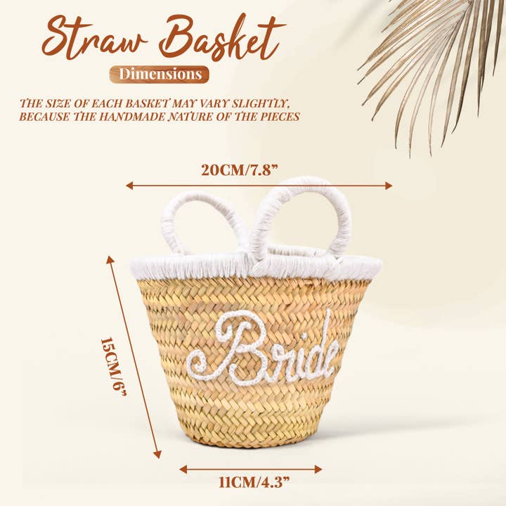 King Of Handmade - Wholesale Beach Bag - Custom embroidered handbags For Bride, Bridal party Gift6