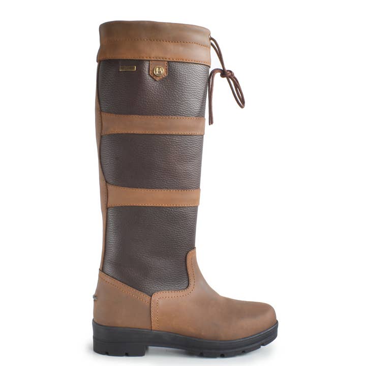 Brown WB167- Pembroke Classic Combo Country Boot in Tan-Chocolate for wholesale on Faire1