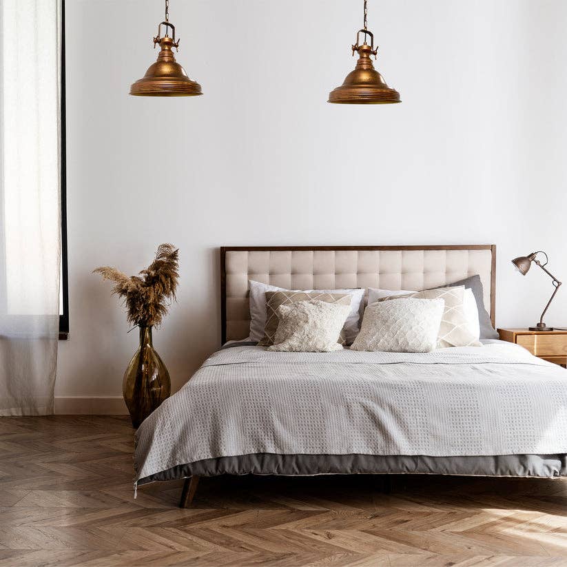 REMOVED BRAND – wholesale Chandelier/hanging light – Ulmete Industrial Set x2 Pendant Light, Metal, E26, 11.8"2