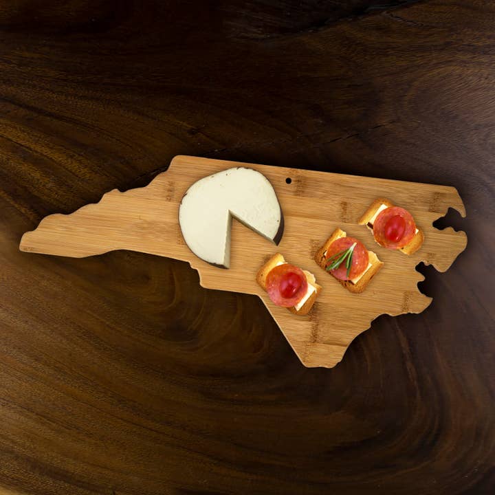 Totally Bamboo - Wholesale Cutting Board - North Carolina State-Shaped Bamboo Serving & Cutting Board2