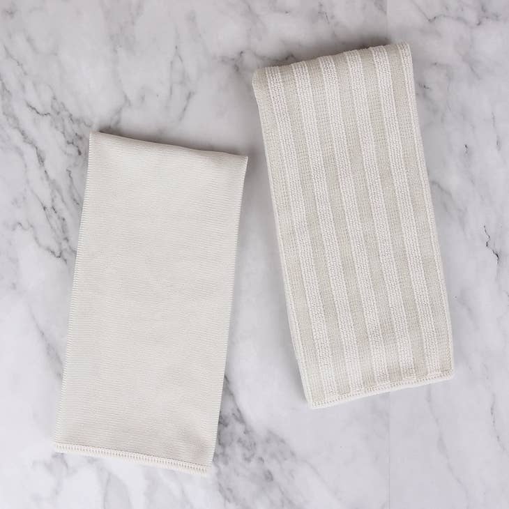 Everplush 4-Piece Marble (White and Grey) Cotton Quick Dry Hand Towel (Chip  Dye Towels) in the Bathroom Towels department at