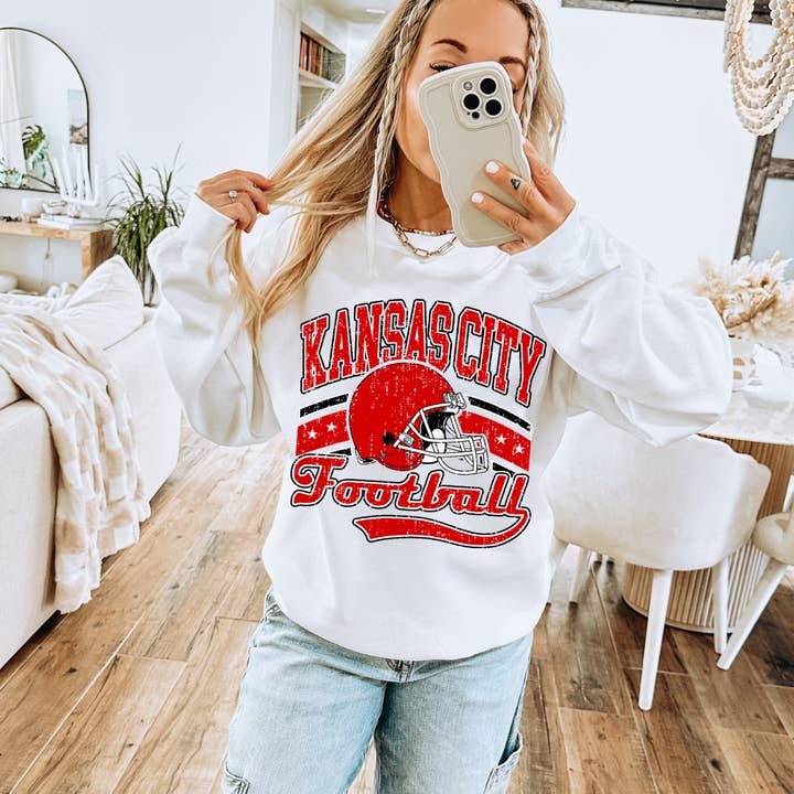 Vintage Kansas City Football for wholesale by XO, Hannah