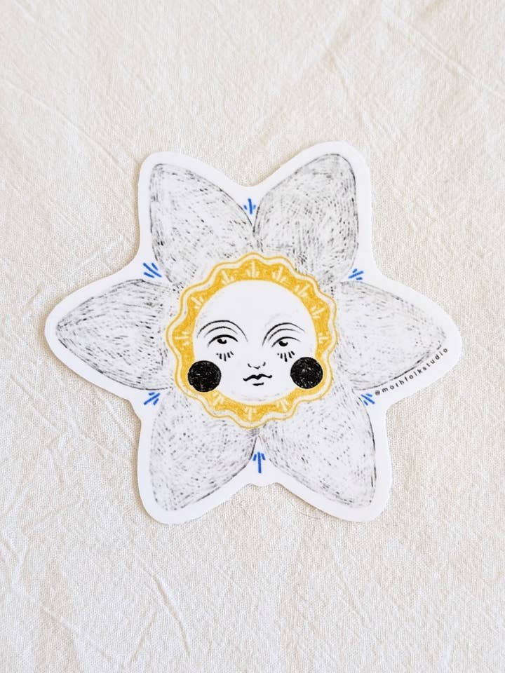 "Spring" Sticker for wholesale by Moth Folk Studio