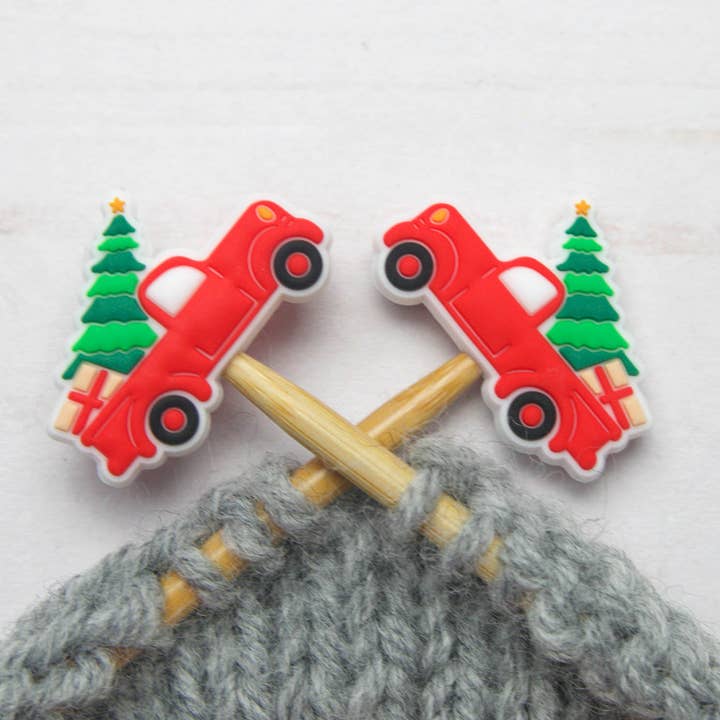 Camião da Quinta de Árvores de Natal | Paradores de Malha por atacado de Fox & Pine Stitches