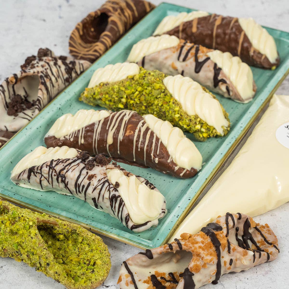 Sicilyaddict – wholesale Chokladtäckta godisar – kit sicilianska cannoli upplevelse5