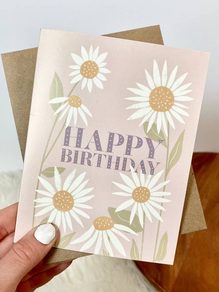 Happy Birthday Daisy Birthday Cards and other Purchase Wholesale daisy dunes. Free Returns & Net 60 Terms on Faire trending on Faire.