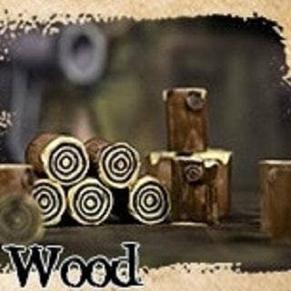 Lot de 10 jetons de ressources en résine peinte : bois pour la vente par Mayday Games