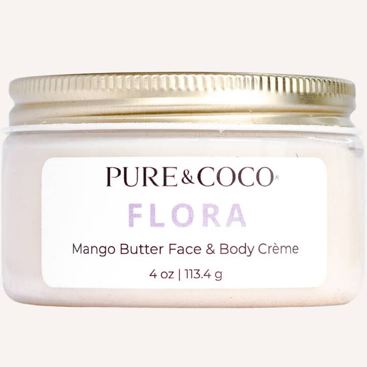 Flora Face & Body Crème – Valentine & Galentine Gift for wholesale by Pure & Coco | Organic Coconut Oil Face & Body Skincare