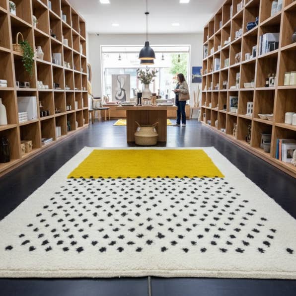 Tapete marroquino autêntico – Estilo BeniOurain para Sala de Estar por atacado de woolsouk ( We handle U.S. import procedures for you )