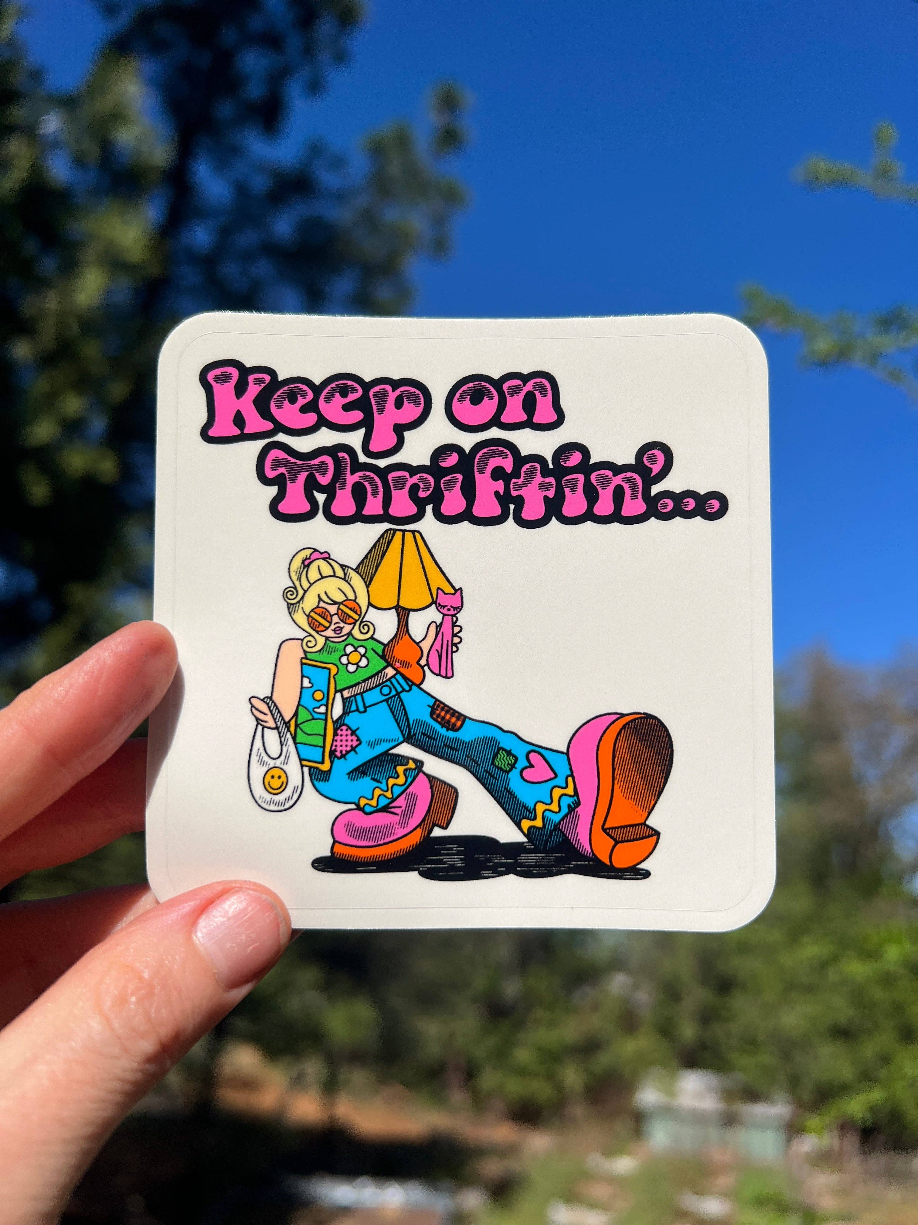 Astral Weekend - Wholesale Sticker - Keep On Thriftin' STICKER 3 Inch2