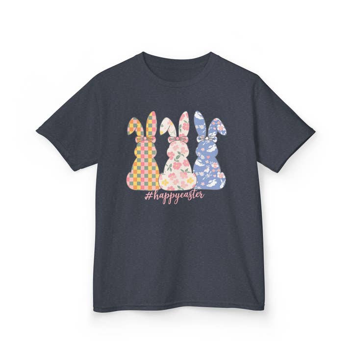 M2B Designs - Wholesale Screen Printed T-Shirt - Kids - Happy Easter Bunny Youth Tee1