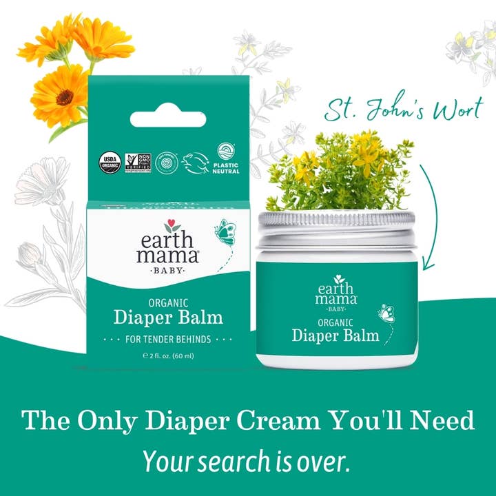 Earth Mama Organics - Wholesale Diaper Cream - Organic Diaper Balm1