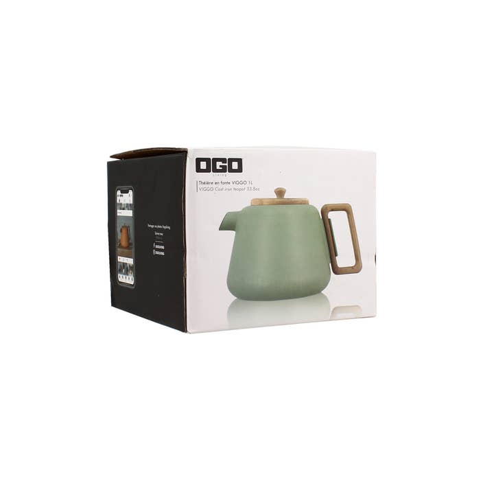 Ogo living - Wholesale Tea pot - 1000ml almond cast iron viggo teapot3
