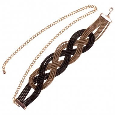 Black Braid Belt for wholesale by Flormoda