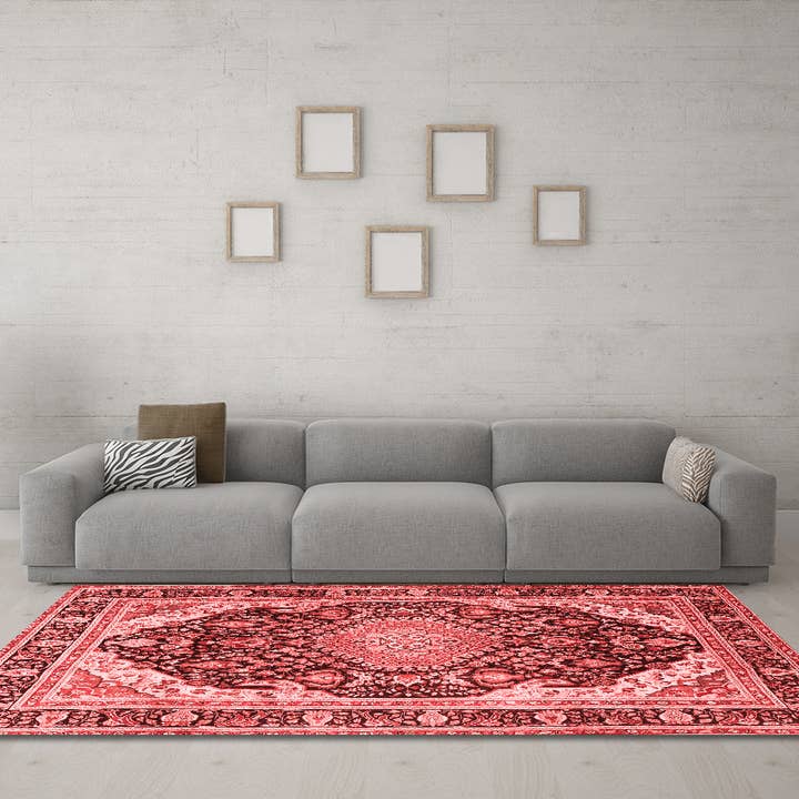 Machine Washable Persian Red Traditional Area Rugs for wholesale by Ahgly