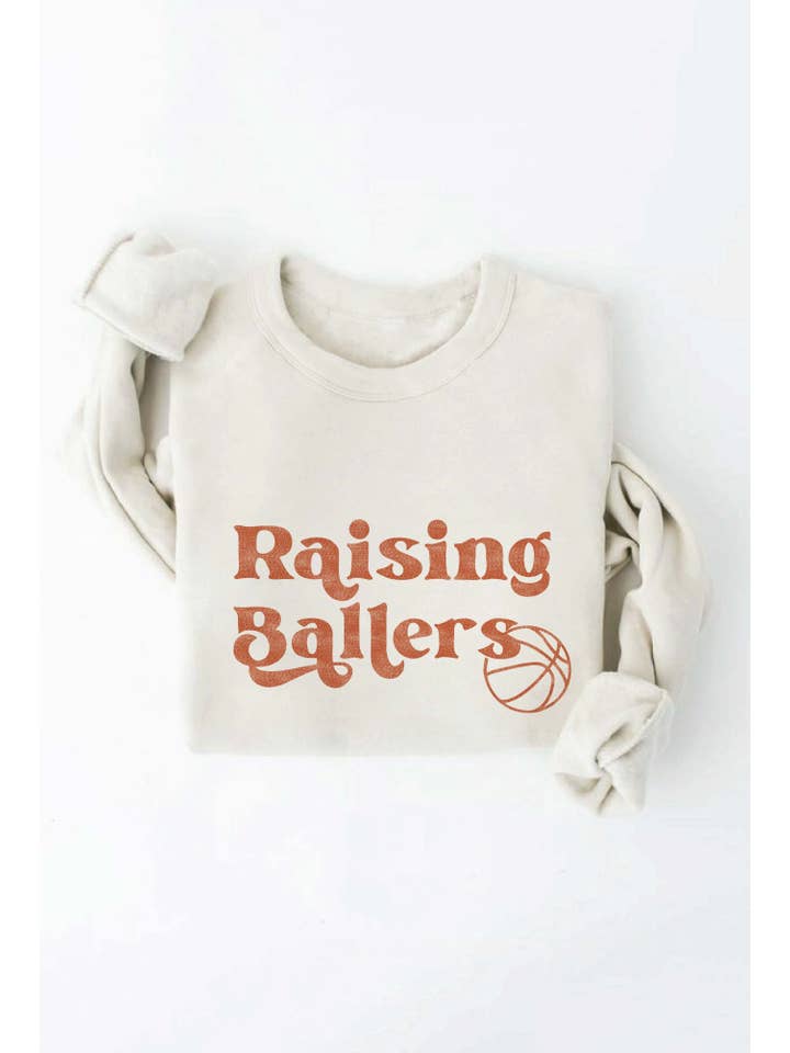OAT COLLECTIVE - Wholesale Graphic Sweatshirt - Women's - RAISING BALLERS BASKETBALL Graphic Sweatshirt9