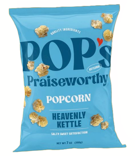 Pop's Praiseworthy Popcorn - Wholesale Popcorn - Pop's Praiseworthy Popcorn - Heavenly Kettle - 7.5 oz3