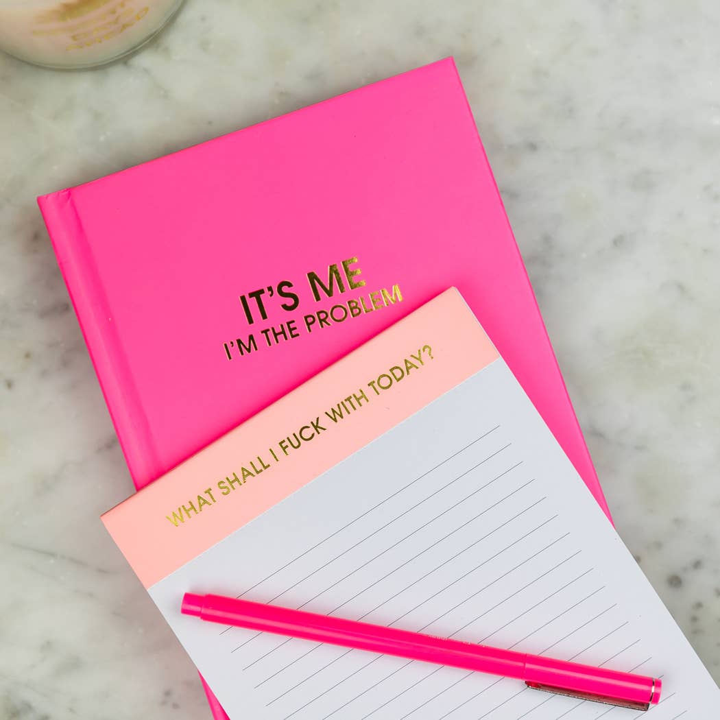 Chez Gagné - Wholesale Notepad - To Complete Before Happy Hour - Lined Notepad  - Sunset Pink - 65 perforated pages - 5x8 4