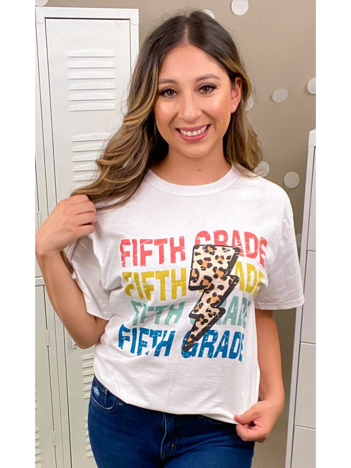 Sugar Stitch - Vente T-shirt sérigraphié – femme - T-shirt scolaire à motif léopard Lightning Bolt12